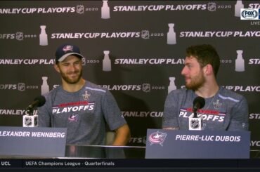 Pierre-Luc Dubois claims Alexander Wennberg practices trick shots a lot | STANLEY CUP PLAYOFFS
