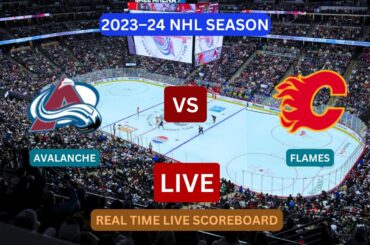 Colorado Avalanche vs Calgary Flames LIVE Score UPDATE Today Hockey 2023-24 NHL Season Dec 11 2023