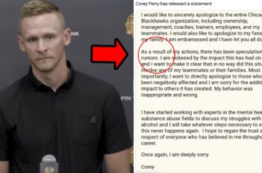 Corey Perry REVEALS the truth in recent statement...