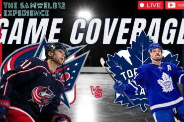 COLUMBUS BLUE JACKETS vs. TORONTO MAPLE LEAFS live NHL Hockey | Play by Play | Gamecast