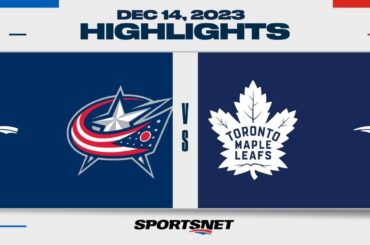 NHL Highlights | Blue Jackets vs. Maple Leafs - December 14, 2023