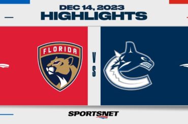 NHL Highlights | Panthers vs. Canucks - December 15, 2023