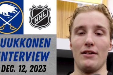 Ukko-Pekka Luukkonen After Practice Interview (12/12/2023)