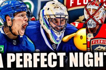 CANUCKS ARE 2ND IN THE NHL: DAKOTA JOSHUA POPS OFF (Roberto Luongo Night, Win Over Florida Panthers)