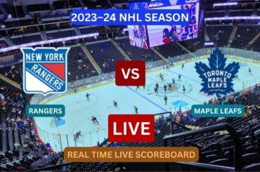 New York Rangers vs Toronto Maple Leafs LIVE Score UPDATE Today Hockey NHL Season Match Dec 12 2023