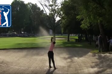 That unbelievable Tiger Woods fairway bunker shot | WGC Mexico 2019