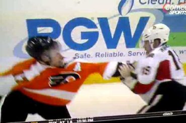 Jeff Carter Fight 2011-1-20