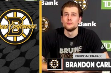 Brandon Carlo Postgame Interview | Bruins vs. Devils