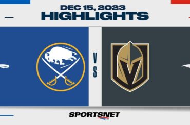 NHL Highlights | Sabres vs. Golden Knights - December 15, 2023