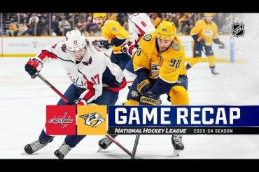 Capitals @ Predators 12/16 | NHL Highlights 2023