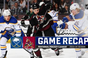 Sabres @ Coyotes 12/16 | NHL Highlights 2023