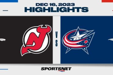 NHL Highlights | Devils vs. Blue Jackets - December 16, 2023