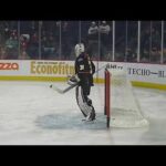 Cleveland Monsters goalie Darion Hanson warms up 1/14/23