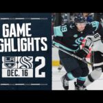 Los Angeles Kings vs Seattle Kraken | 12/16 Game Highlights