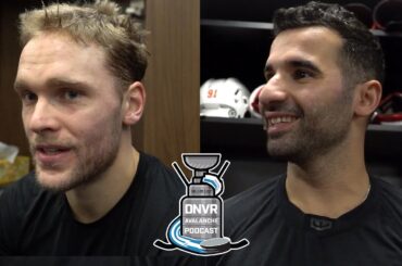 Nazem Kadri + Avs Locker Room on Bouncing Back against Calgary | Rantanen + More