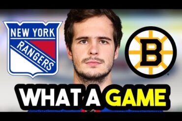 New York Rangers GET A CLOSE WIN Against Boston Bruins!