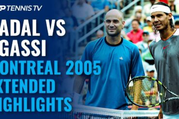 Rafael Nadal vs Andre Agassi: Classic Tennis Highlights | Montreal 2005 Final