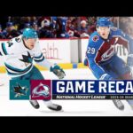 Sharks @ Avalanche 12/17 | NHL Highlights 2023