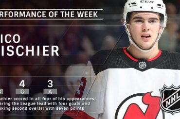 Nico Hischier leads Devils to perfect week with seven points in four games