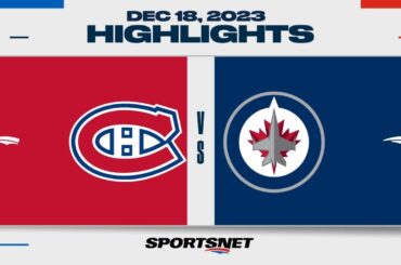 NHL Highlights | Canadiens vs. Jets - December 18, 2023