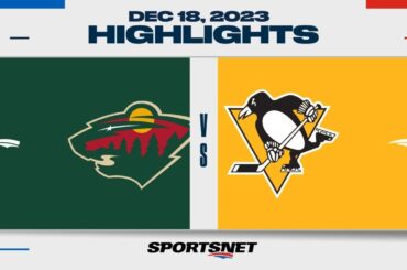 NHL Highlights | Wild vs. Penguins - December 18, 2023