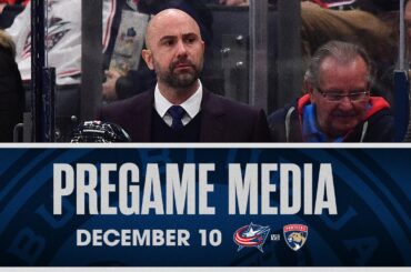 Head Coach Pascal Vincent speaks on Boone Jenner being placed on IR | Pregame Media (12/10/23)