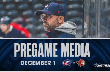 "We're excited to have him back!" Pascal Vincent on Kent Johnson's return | Pregame Media (12/1/23)