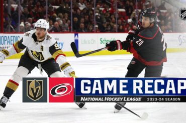 Golden Knights @ Hurricanes 12/19 | NHL Highlights 2023