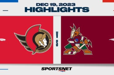 NHL Highlights | Senators vs. Coyotes - December 19, 2023