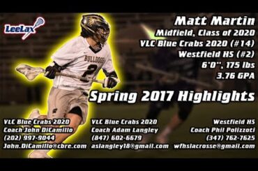 Recruiting LeeLights:  Matt Martin, Class of 2020 Midfield (DREXEL COMMIT)