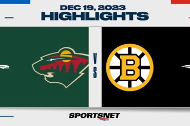 NHL Highlights | Wild vs. Bruins - December 19, 2023