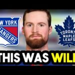 New York Rangers CRAZY WIN Against Toronto Maple Leafs!