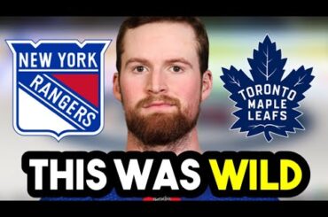 New York Rangers CRAZY WIN Against Toronto Maple Leafs!