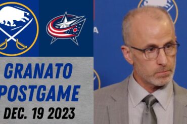 Don Granato Postgame Interview vs Columbus Blue Jackets (12/19/2023)