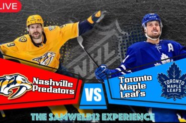 🔵NASHVILLE PREDATORS vs. TORONTO MAPLE LEAFS live NHL Hockey - Play by Play