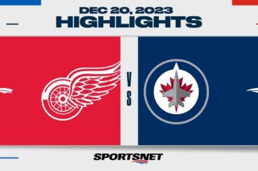 NHL Highlights | Red Wings vs. Jets - December 20, 2023