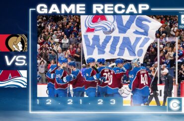 MacKinnon Puts Up Four | Toyota Game Recap 12/21/2023