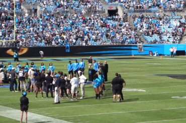 Carolina Panthers Hall of Honor 2019.  Steve Smith, Jake Delhomme, Jordan Gross, Wesley Walls