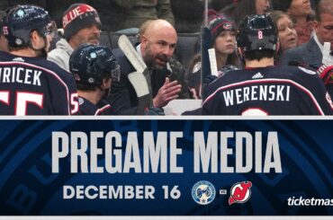 It's SCARY TARRY TIME ⏰ Daniil Tarasov starts in net for the Blue Jackets | Pregame Media (12/16/23)