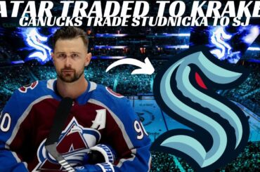 Breaking News: NHL Trades - Avs Trade Tatar to Kraken & Canucks Trade Studnicka to Sharks