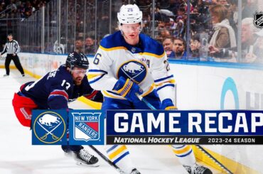 Sabres @ Rangers 12/23 | NHL Highlights 2023