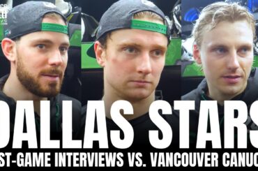 Tyler Seguin, Roope Hintz & Thomas Harley React to Dallas Comeback vs. Vancouver, Beating Demko