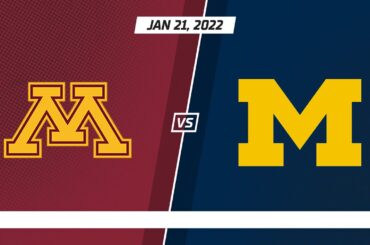 Michigan at Minnesota | Big Ten Men's Hockey | Highlights | Jan. 21, 2022