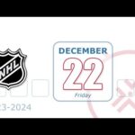 NHL Dec 22, 2023 : Standings | Game Recaps | Schedule