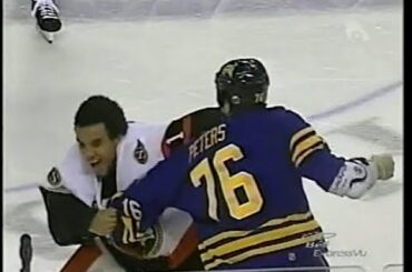 Ottawa Senators vs Buffalo Sabres Brawl 2007 Ray Emery vs Martin Biron / Andrew Peters