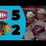 Amazing open net goal! | Canadiens VS Blackhawks - NHL highlights 2023 | NHL hockey games 2023