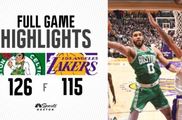 FULL GAME HIGHLIGHTS: Celtics close out West coast trip with Christmas day win over Lakers