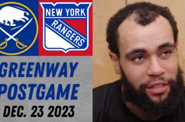 Jordan Greenway Postgame Interview vs New York Rangers (12/23/2023)