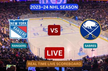 New York Rangers vs Buffalo Sabres LIVE Score UPDATE Today Hockey NHL Season Match Dec 23 2023