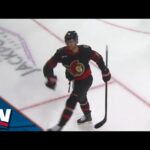 Senators' Josh Norris Whacks In Goal Midair To Respond Quickly vs. Penguins